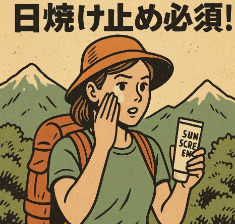 登山で日焼け止めは必須！紫外線から肌を守るための選び方＆使い方ガイド
